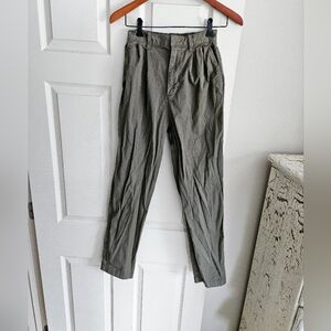 3/$15 Gap 0 High Rise Trouser Green Pant Good Condition